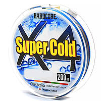 Шнур Duel Hardcore Super Cold X4 200m 5Color #2.0/0.24mm 13kg