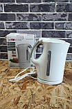 Б/у Електричний чайник Clatronic WK 3445 1,7 л чорний 2200 Вт (колір білий), фото 3