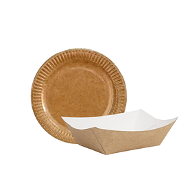 Човники та тарілки паперові