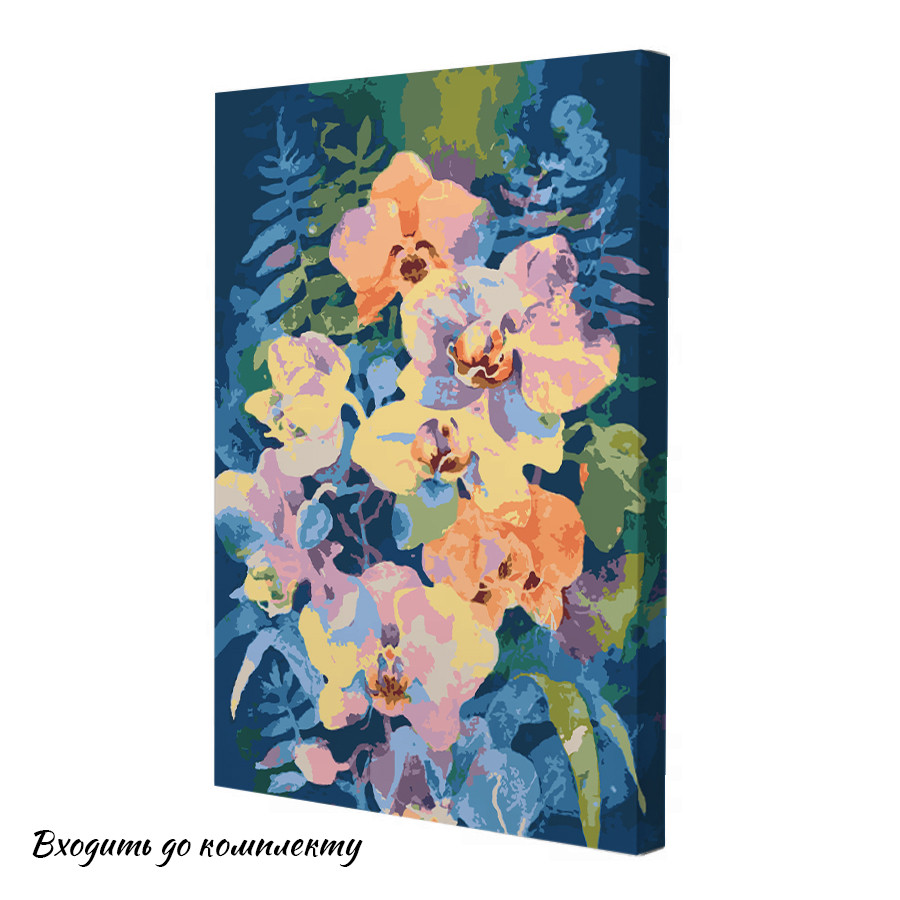 Картина за номерами Riviera Blanca Яскраві орхідеї 28x40 см (RB-0897), фото 1