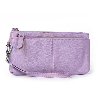 Косметичка кожа A-00276 L-purple. Купити жіночий шкіряний гаманець оптом і в роздріб в Україні