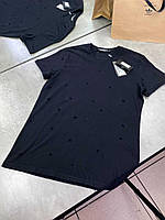 Мужская рваная футболка Dolce Gabbana черная футболка DG f633