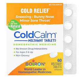 Засіб проти застуди, Boiron, ColdCalm, 60 швидкорозчинних таблеток
