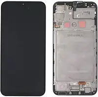 Дисплей для Samsung A245/A24 2023 (GH82-31240A) модуль (экран,сенсор) с рамкой, сервисный оригинал, Черный