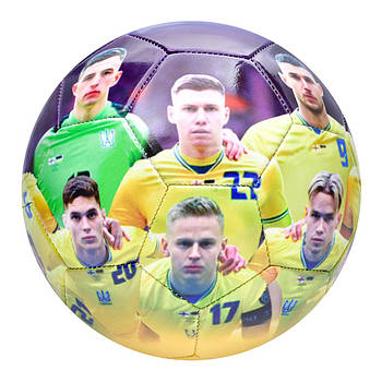 М'яч футбольний EV-3152-1 М'яч для гри в футбол Розмір 5 Збірна України