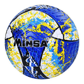 М'яч футбольний MS 3843 М'яч для гри у футбол з яскравим дизайном Розмір 5