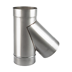 Трійник 45° димохідний ø100 мм 0,5 мм Aisi 201 Stalar (30233)