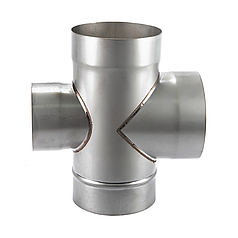 Трійник 87° з ревізією ø100 мм 0,5 мм Aisi 201 Stalar (30278)