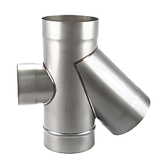 Трійник 45° з ревізією ø100 мм 0,8 мм Aisi 321 Stalar (50181)