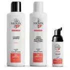 Nioxin, System 4, набір: шампунь для волосся 150 мл + кондиціонер для волосся 150 мл + засіб для ущільнення волосся 40 мл