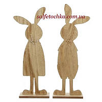 "Пасхальные кролики" большие, пасхальный декор (80 см)