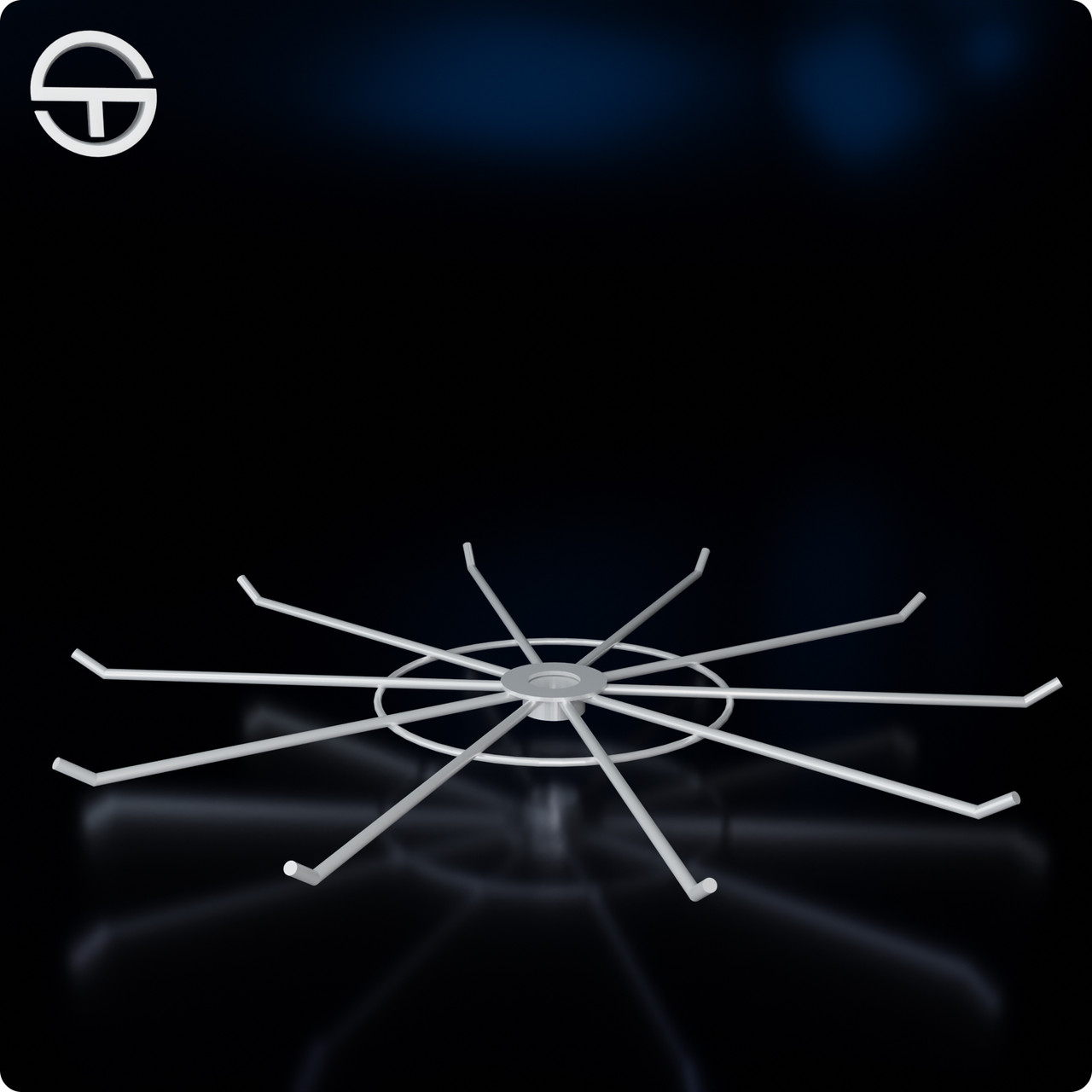 Ярус TWIG (наскрізний). Упаковка 5 штук.  Для ременної стійки вертушки, для ременів, біжутерії, аксесуарів, фото 1