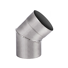 Коліно 45° димохідне ø100 мм 0,8 мм Aisi 321 Stalar (50241)