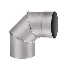 Коліно 90° димохідне ø100 мм 0,5 мм Aisi 304 Stalar (40368)