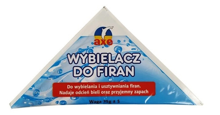 Відбілювач для гардин AXE wybielacz do firan, 35г Польща - фото 1 - id-p536211803