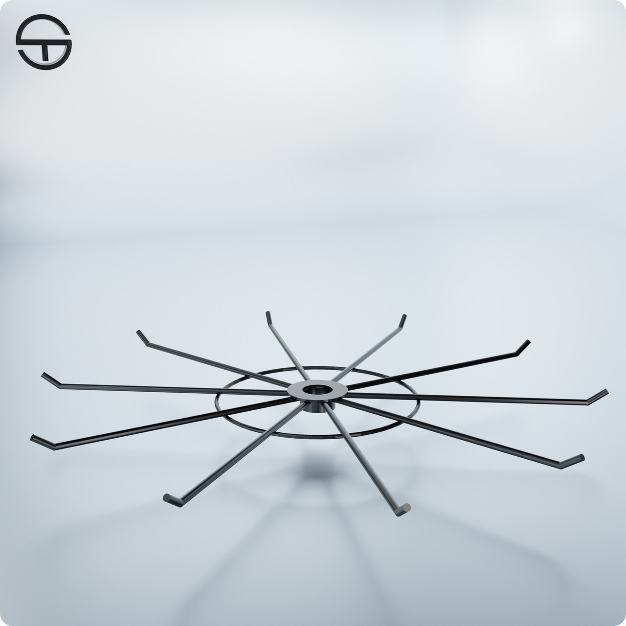 Ярус TWIG (наскрізний). Упаковка 5 штук. Для ременної стійки вертушки, для ременів, біжутерії, аксесуарів, фото 1