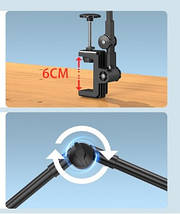 Тримач на стіл для планшета і смартфона 70 см. Blive BX-16C (Білий), фото 4