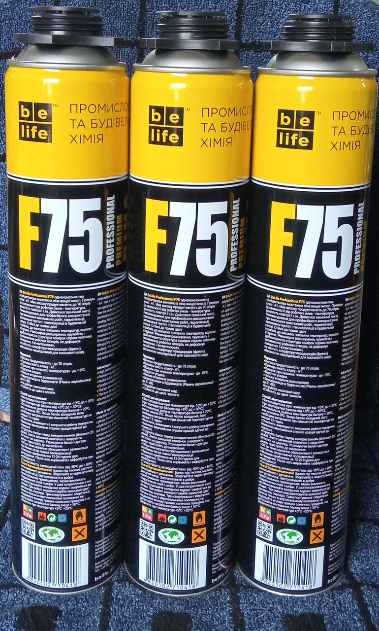 Пена монтажная профессиональная Belife MEGA F-75 (850 мл) - фото 2 - id-p2176693772