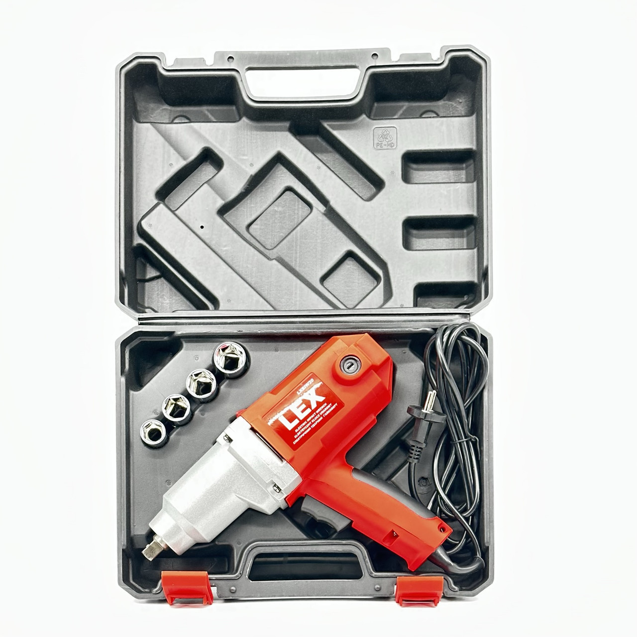 Електричний ударний гайковерт LEX 2000W (LXEIW20) насадка (17,19,21,23), фото 1