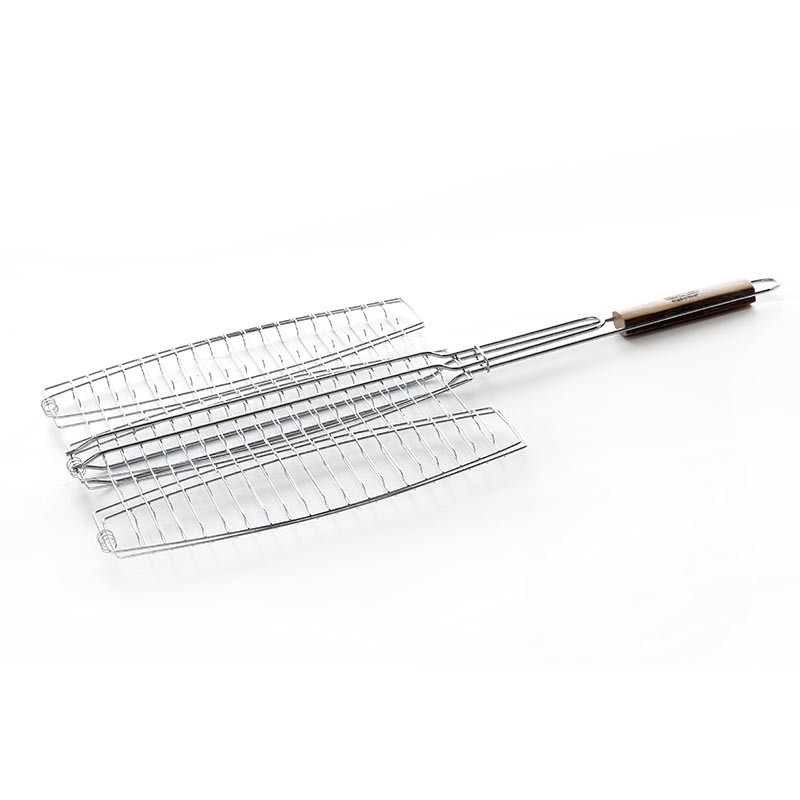 СИЛА Решітка-гриль для риби потрійна (66x40x36см), фото 1