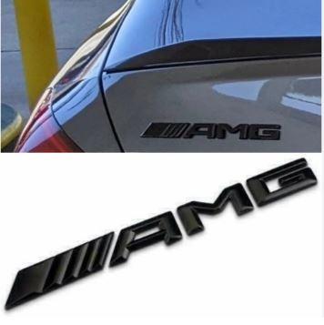 Шильдик емблема напис на багажник Mercedes-Benz  AMG мерседес колір хром