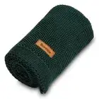 Sensillo, вязаное одеяло, хлопок, темно-зеленый, 100х80 см. (6672911)