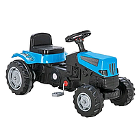 Педальная машинка Трактор Pilsan 07-324 Синий | Веломобиль