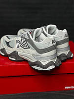 New balance 9060 женские удобные кроссовки New Balance 9060 серые замшевые grey