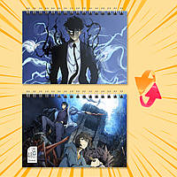 Блокнот на пружині в клітинку 48 арк. Solo Leveling / Тільки я візьму новий рівень 002