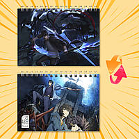 Блокнот на пружині в клітинку 48 арк. Solo Leveling / Тільки я візьму новий рівень 004