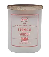 Ароматична свічка з деревʼяним гнотом DW Home Tropical Sunset