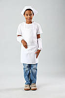 Фартух для праці і творчості з косинкою 6-10 років (білий)