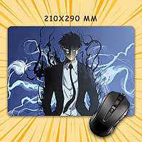 Килимок для мишки А4 - 210x290 мм Solo Leveling / Тільки я візьму новий рівень 002