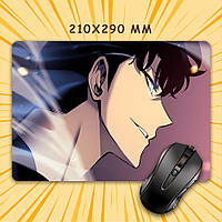 Килимок для мишки А4 - 210x290 мм Solo Leveling / Тільки я візьму новий рівень 009