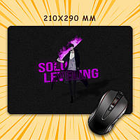 Килимок для мишки А4 - 210x290 мм Solo Leveling / Тільки я візьму новий рівень 010