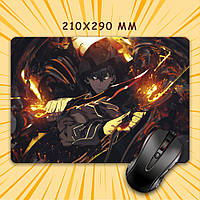 Килимок для мишки А4 - 210x290 мм Solo Leveling / Тільки я візьму новий рівень 011