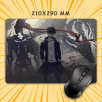 Килимок для мишки А4 - 210x290 мм Solo Leveling / Тільки я візьму новий рівень 014