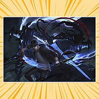 Плакат А4 Аніме Solo Leveling / Тільки я візьму новий рівень 004