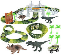 Траса автотрек Парк Динозаврів Kruzzel Dino Park Траса - парк динозаврів 153 елементів
