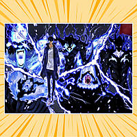 Плакат А4 Аніме Solo Leveling / Тільки я візьму новий рівень 017