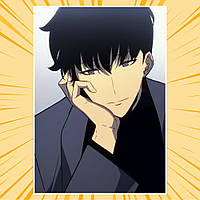 Плакат А4 Аніме Solo Leveling / Тільки я візьму новий рівень 019