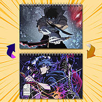 Скетчбук А5  96 арк. 60-65 гр.м² Solo Leveling / Тільки я візьму новий рівень