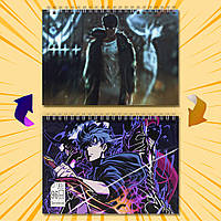 Скетчбук А5  96 арк. 60-65 гр.м² Solo Leveling / Тільки я візьму новий рівень 005