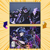 Скетчбук А5  96 арк. 60-65 гр.м² Solo Leveling / Тільки я візьму новий рівень 007