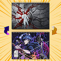 Скетчбук А5  96 арк. 60-65 гр.м² Solo Leveling / Тільки я візьму новий рівень 020