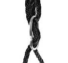 Садова гойдалка Гніздо лелеки суцільна 100см Чорна ISO TRADE, фото 2