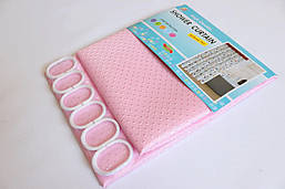 Штора для ванної та душу "Піка" 180х180 см рожева