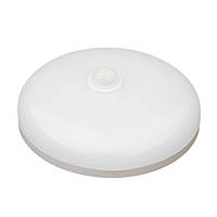 Светильник светодиодный #128 AVT-ROUND SENSOR-18W White з датчиком движения, влагозащита IP40