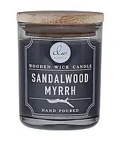 Ароматическая свеча с деревянным фитилем DW Home Sandalwood Myrrh