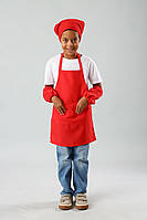 Фартух для праці і творчості з косинкою 6-10 років (червоний)